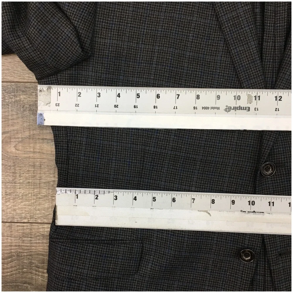 TALLIA Mens Wool Blazer Sport Coat Casual‎ Jacket Size 44S Two Button Suit